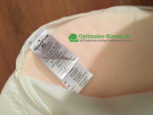 Kissenkern und Pflegehinweise