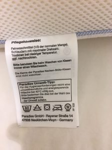 Pflegeanleitung