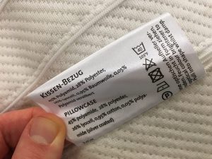 Röwa Nackenkissen Etikett
